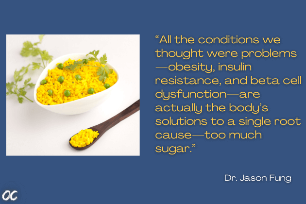 Dr. Jason Fung quote about metabolic syndrome and obesity