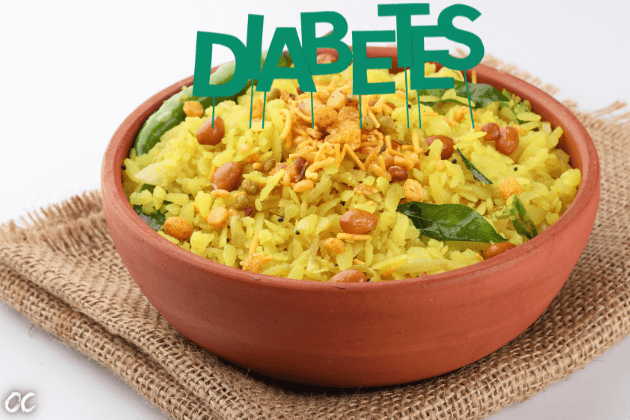 Can diabetic eat POHA. is poha bad for diabetics. is poha high in sugar