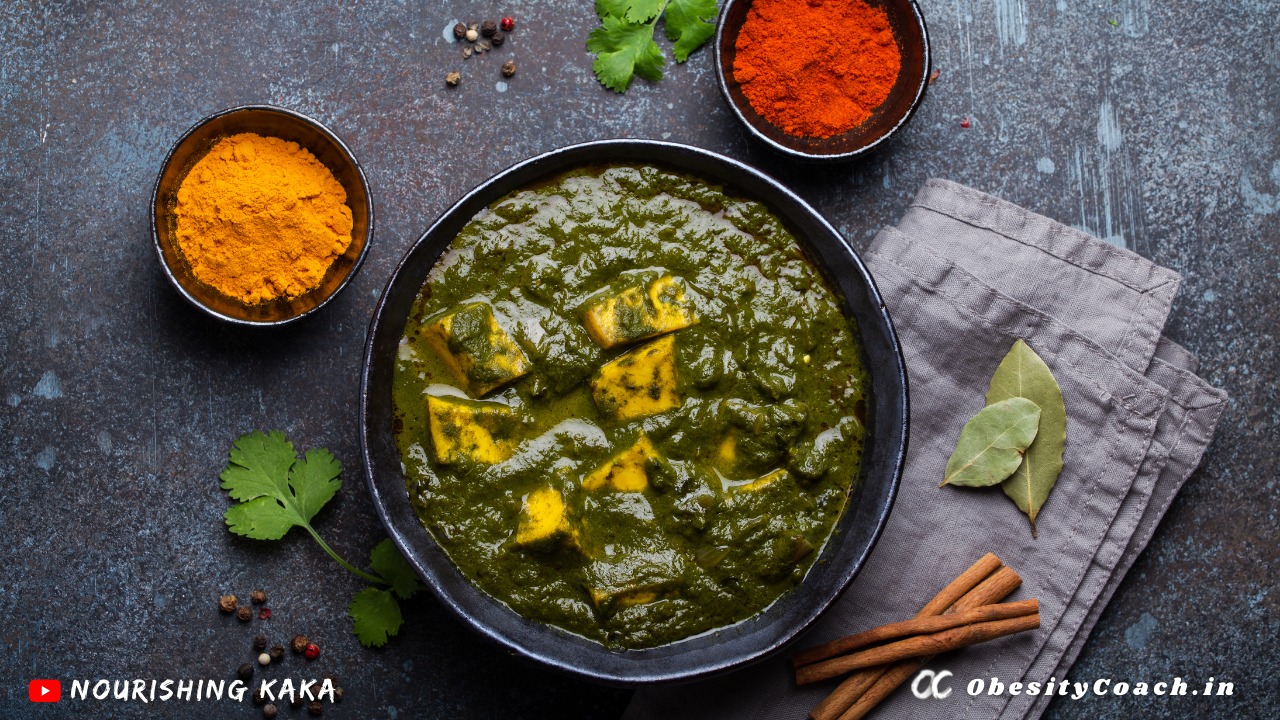 Palak Paneer (Spinach and Cottage Cheese)